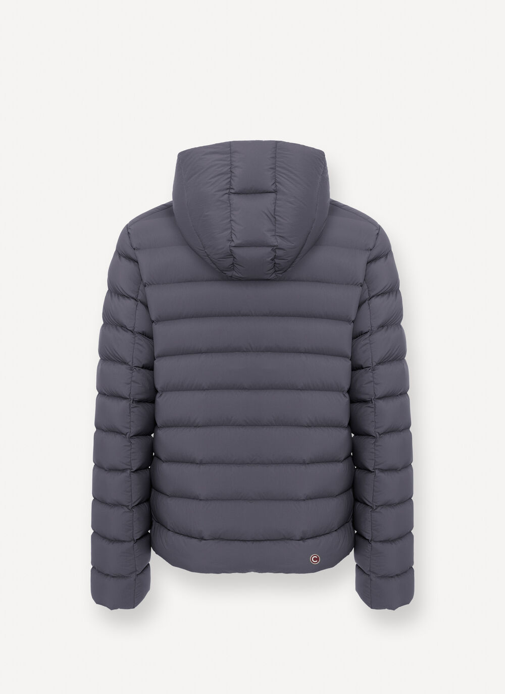 Hooded matte down jacket