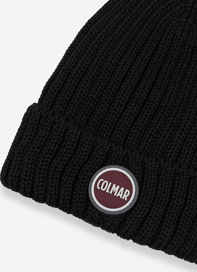 Unisex rib-knit hat with turn-up image number 4