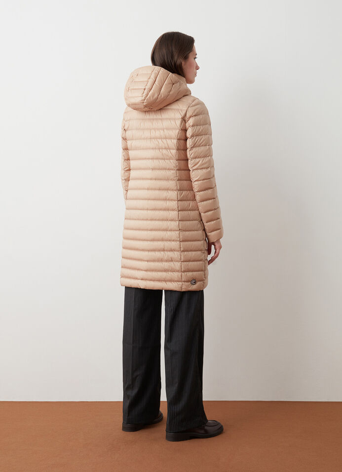 Autumn-weight down jacket with detachable hood image number 3