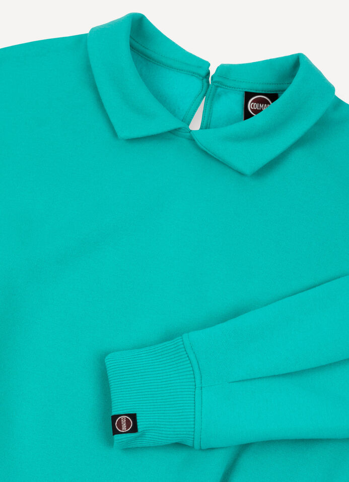 Sweatshirt with collar and darts image number 5