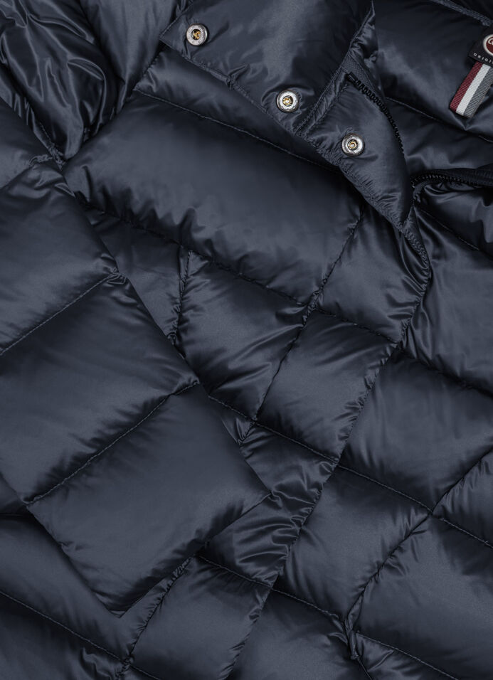 Long fitted down jacket image number 6