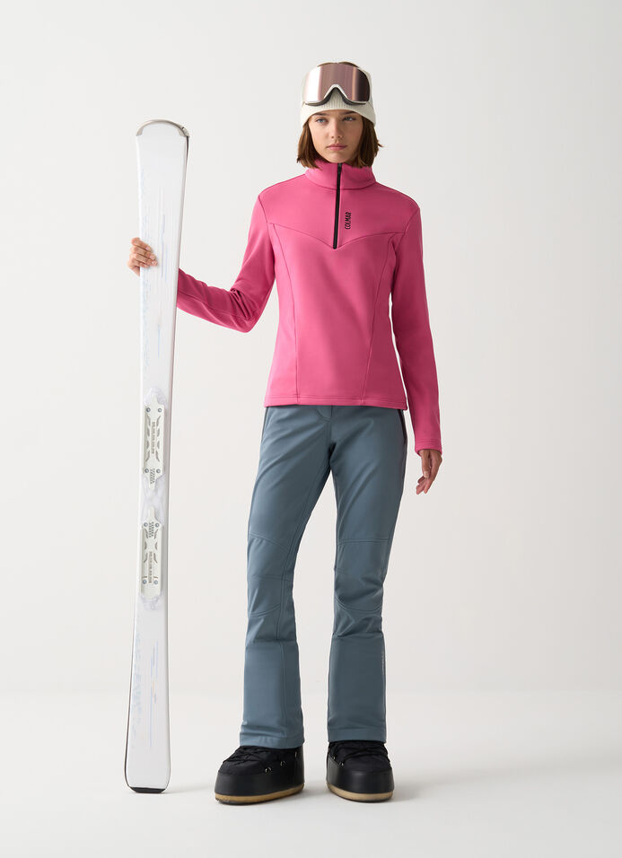 Half-zip stretch ski fleece image number 0