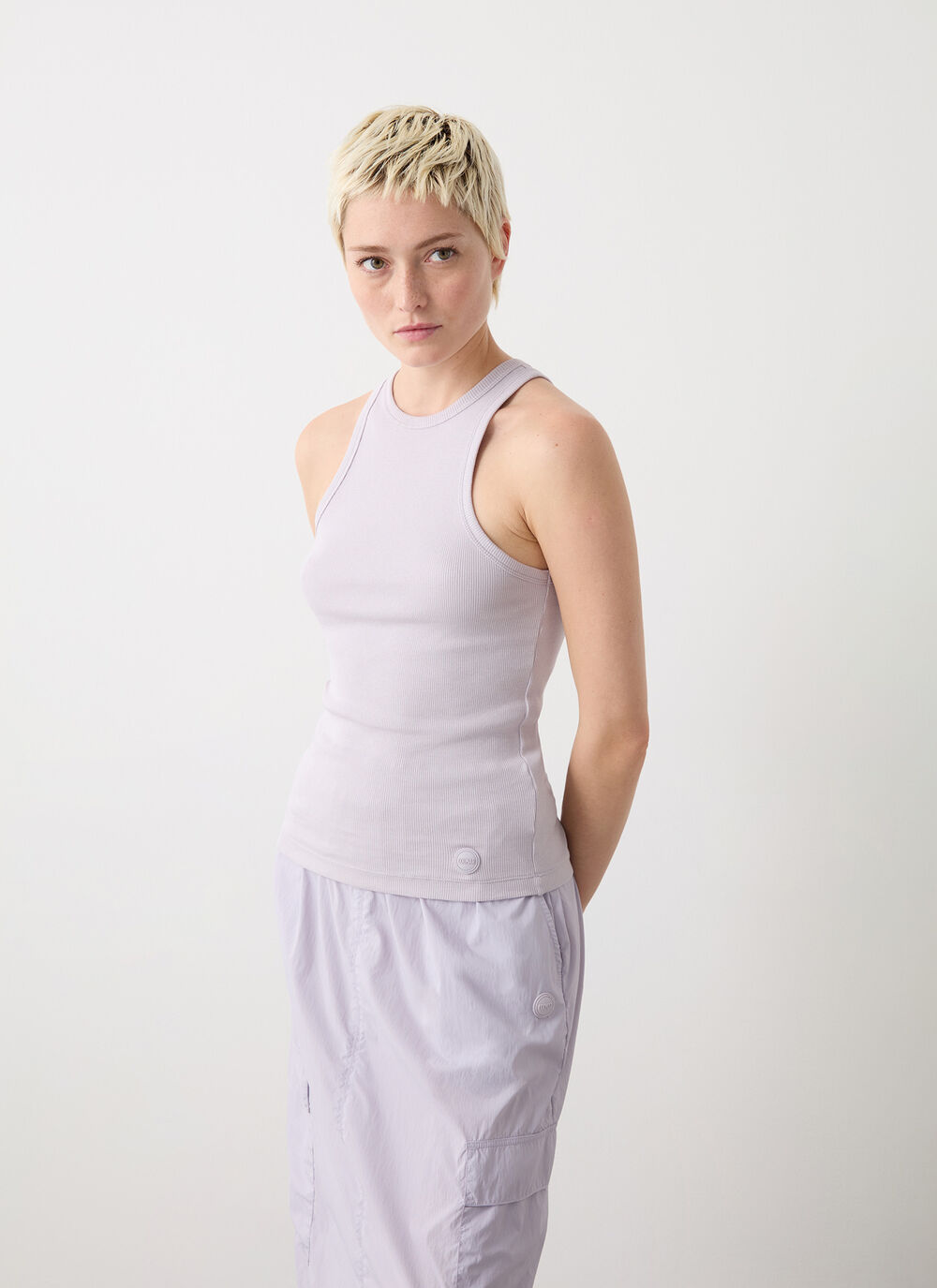 Ribbed vest top image number 0