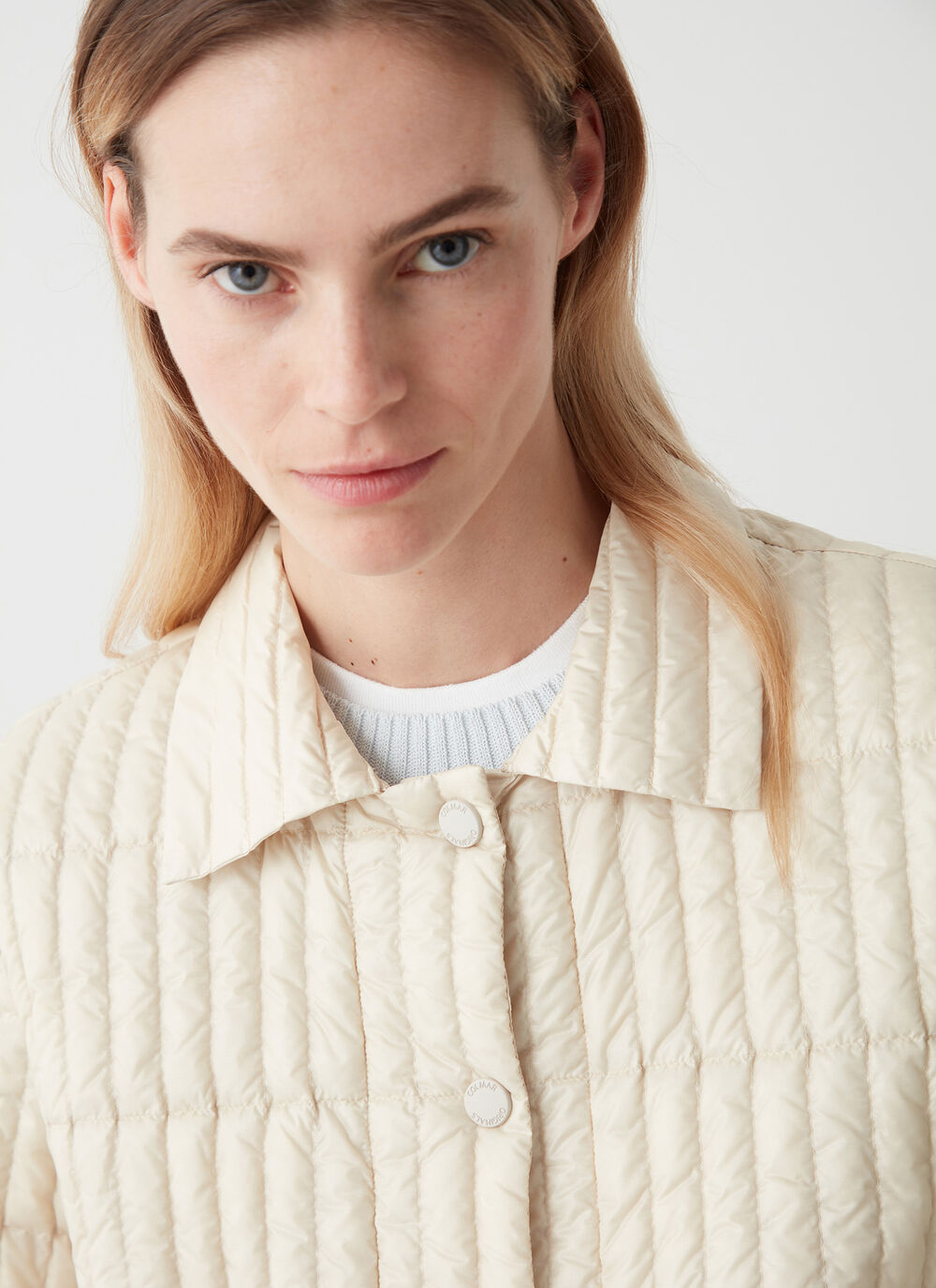 Shiny ultralight down jacket image number 2