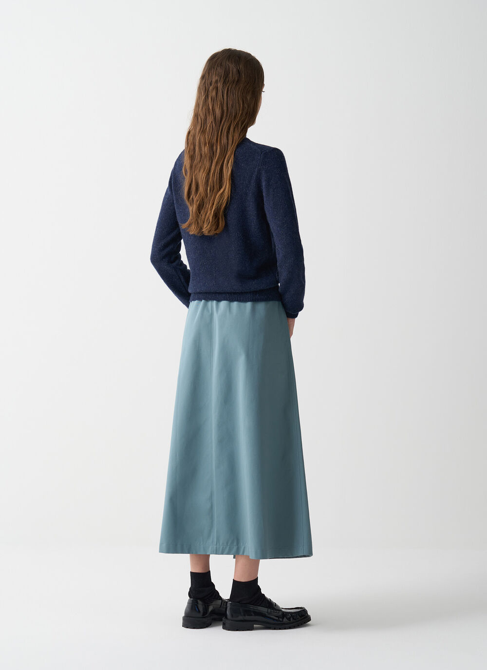 Melange polo-neck jumper image number 3