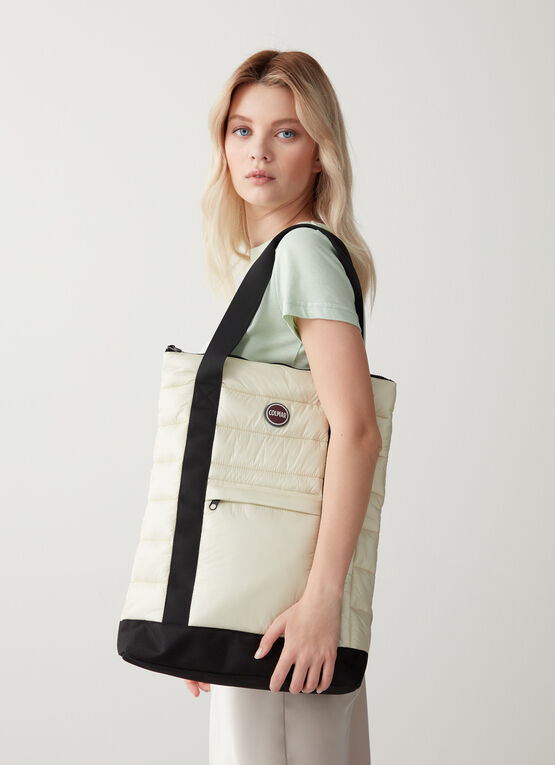 Padded and quilted unisex bag