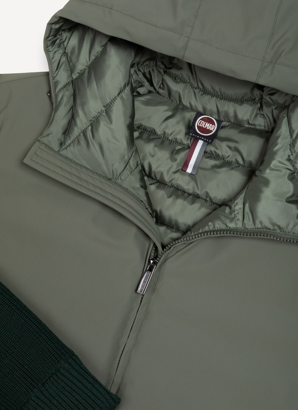 Giacca imbottita con maniche in maglia  image number 6