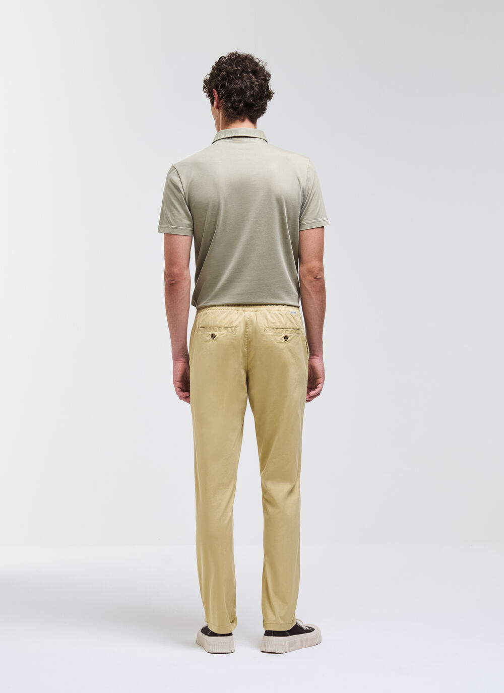 Pantalones de algod&oacute;n con cord&oacute;n image number 1