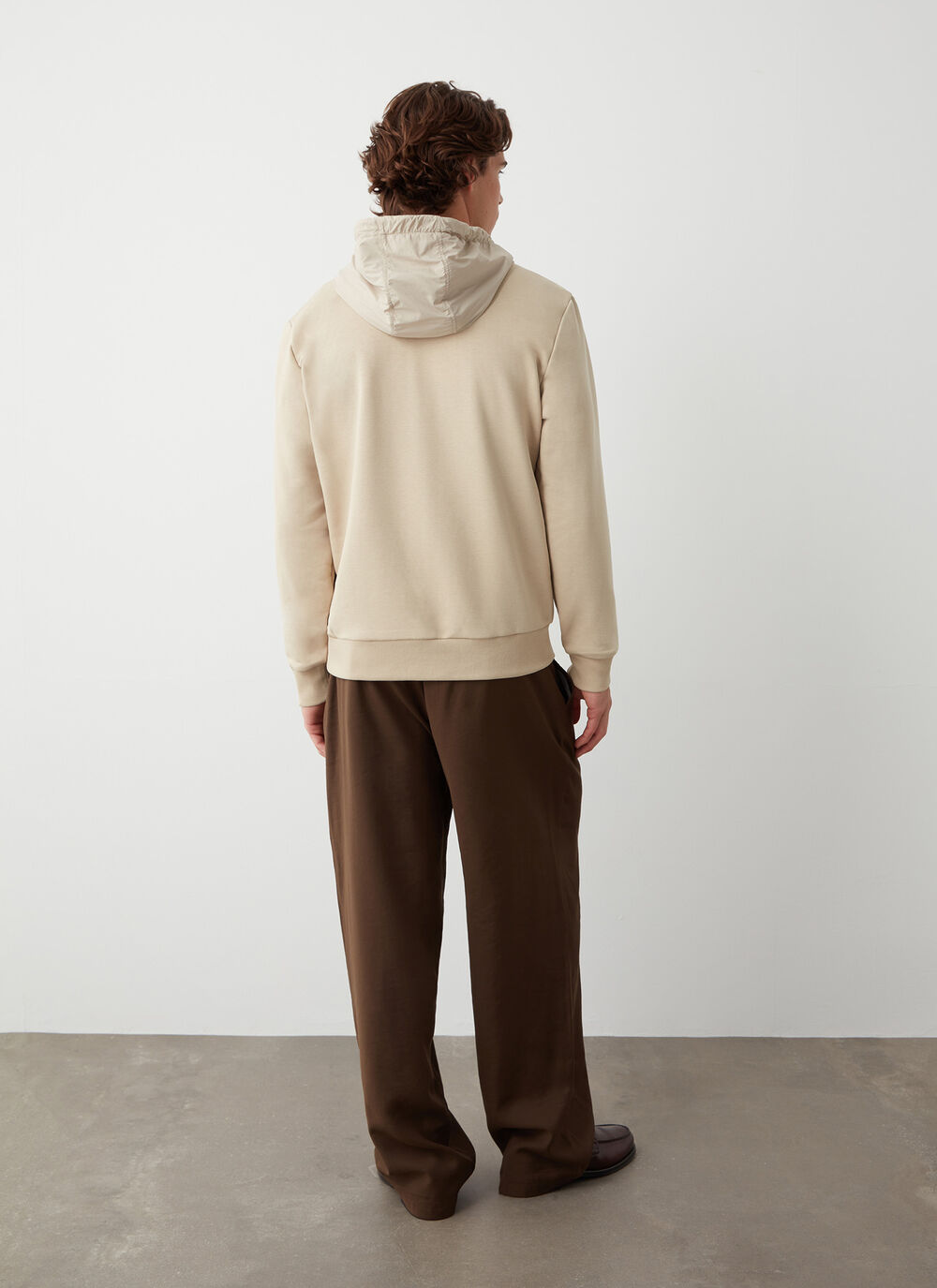 Sweatshirt with nylon details image number 3