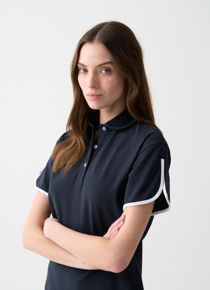 Polo-shirt with rounded sleeves image number 2