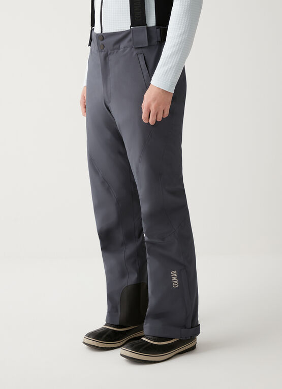 Two-way stretch ski salopettes with Recco®