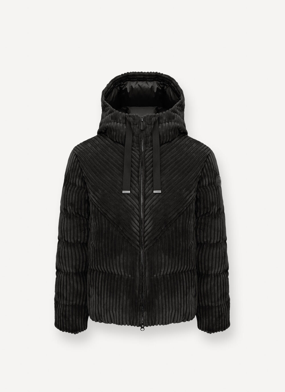 Daunenjacke mit Kapuze aus Cord image number 4