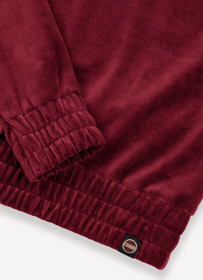 Velvet sweatshirt with stretch band image number 5