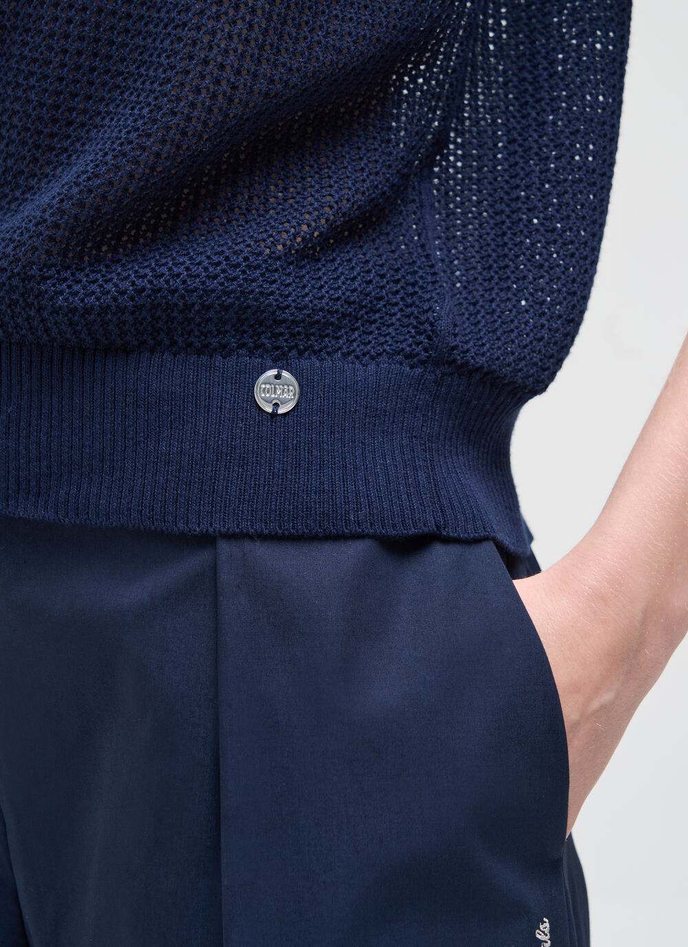 Sleeveless Mesh Polo image number 2