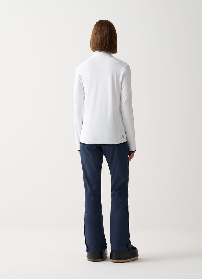 Thermal stretch ski jumper with half-zip image number 3