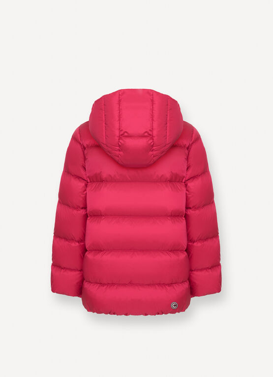 Daunenjacke mit abnehmbarer Kapuze