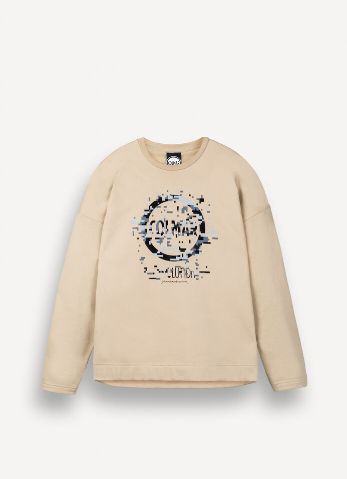 Crew-neck sweatshirt with logo image number 3