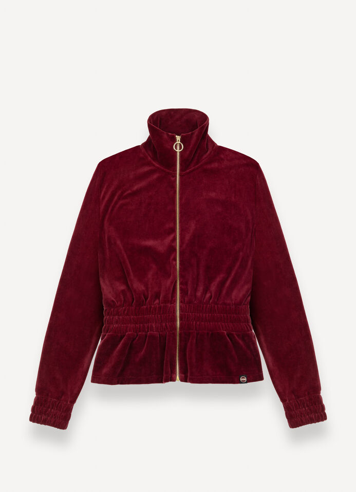 Felpa in velluto con vita elasticizzata image number 3