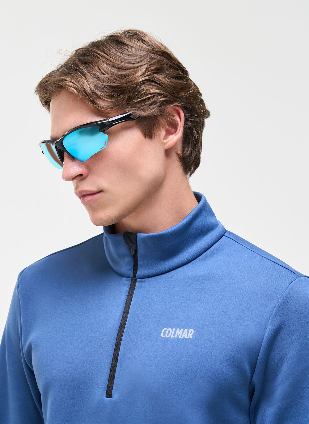 Half-zip stretch ski fleece