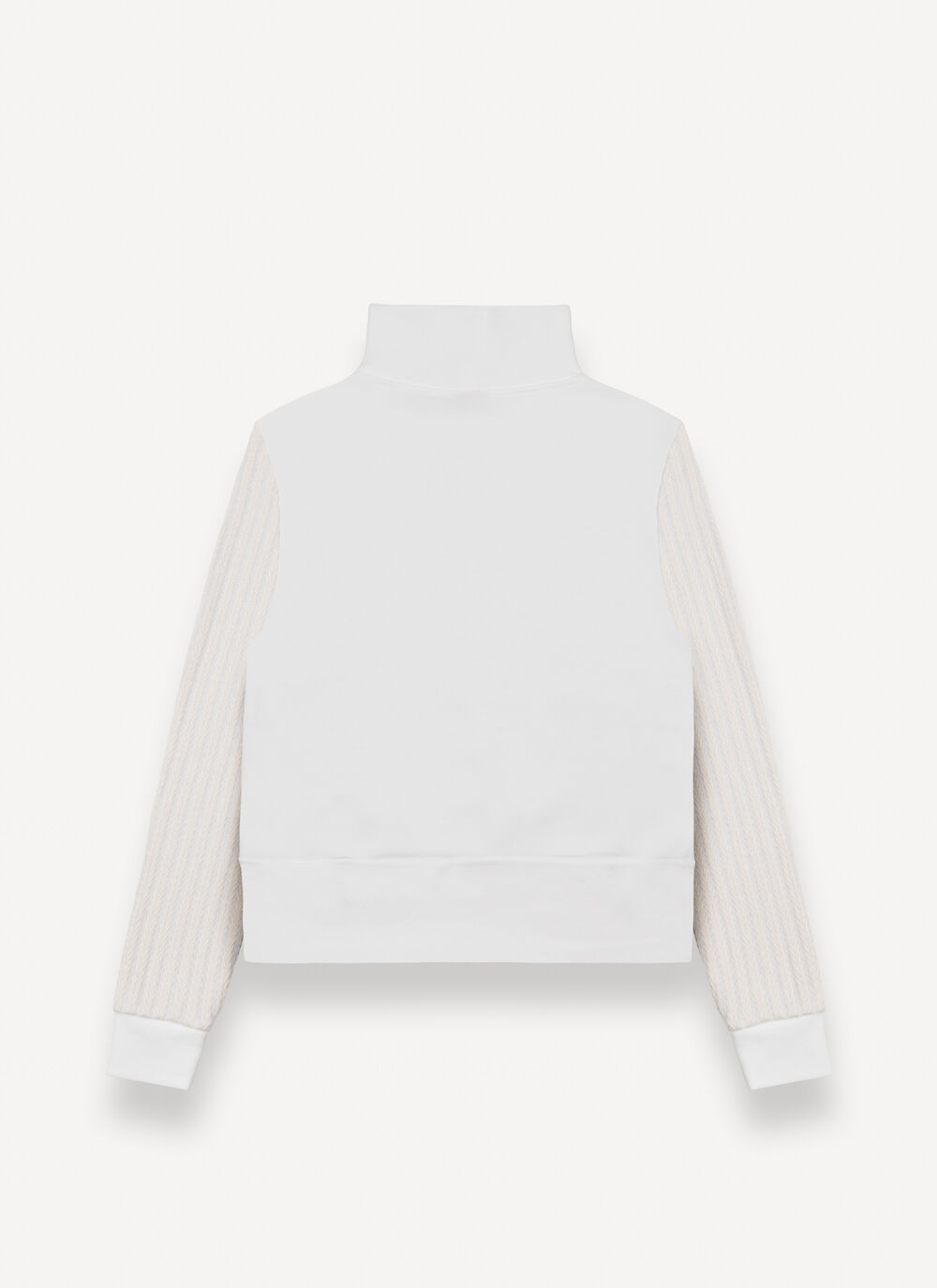 Sweatshirt with cable-knit sleeves image number 5