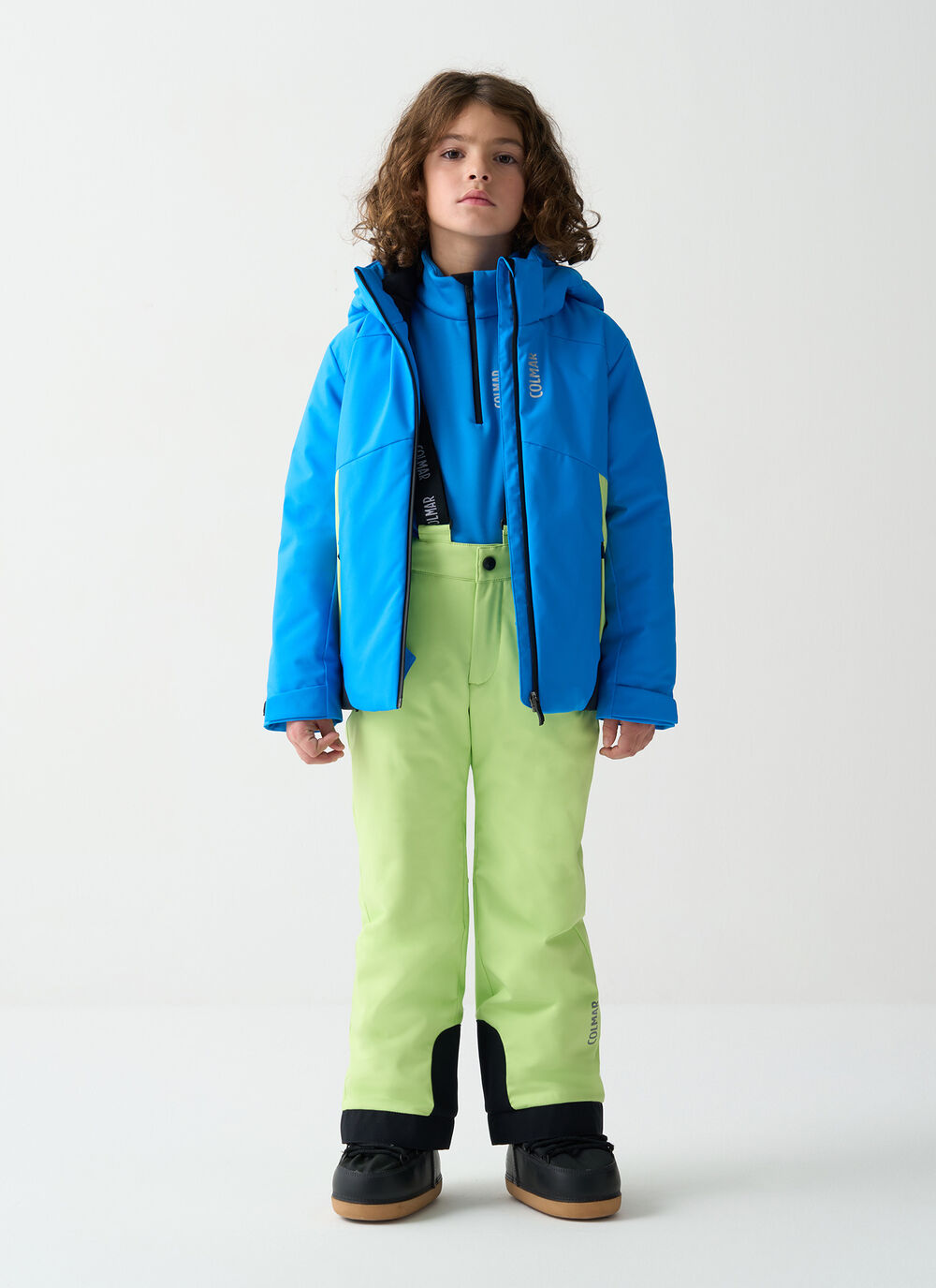 Boy's colour-block ski jacket image number 0