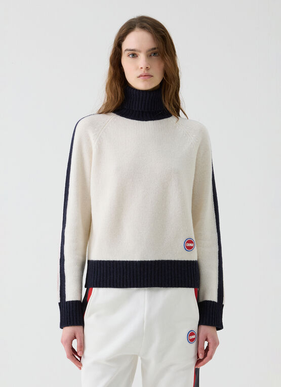 Ski Heritage polo-neck pullover