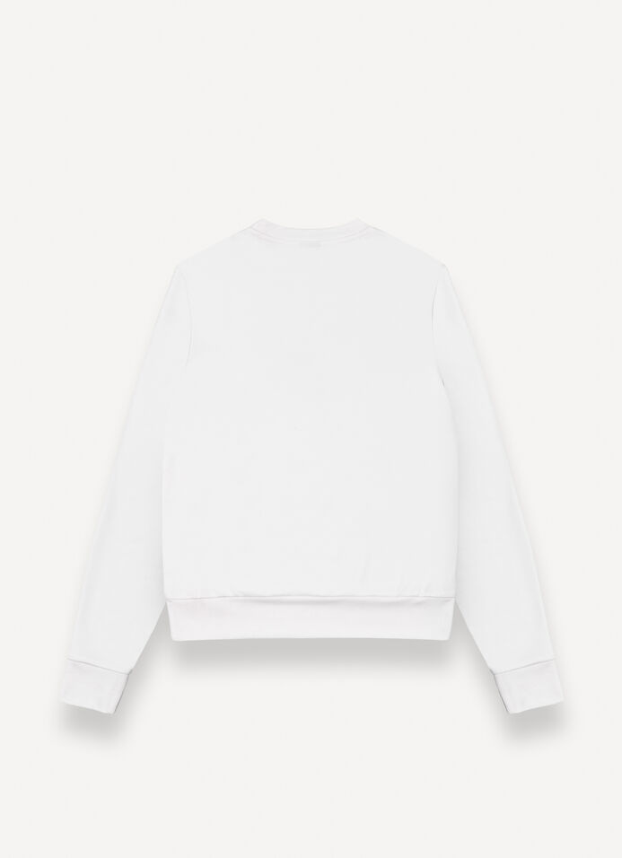 Sweat-shirt &agrave; col rond en modal doux