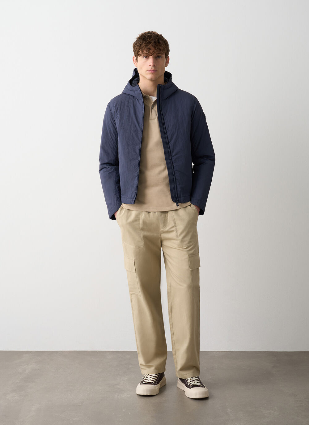 Lightweight crinkle down jacket image number 1