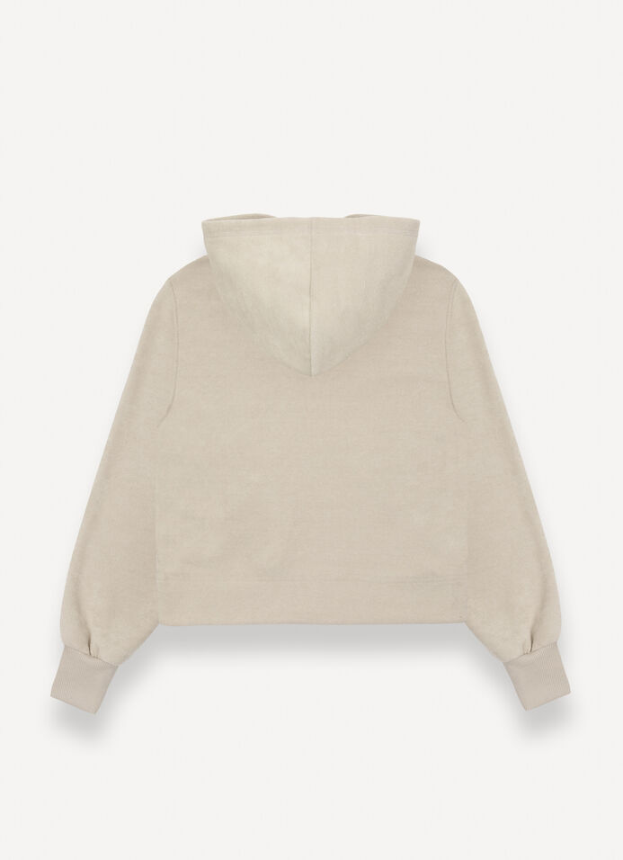 Kapuzensweatshirt aus Bouclé  image number 5