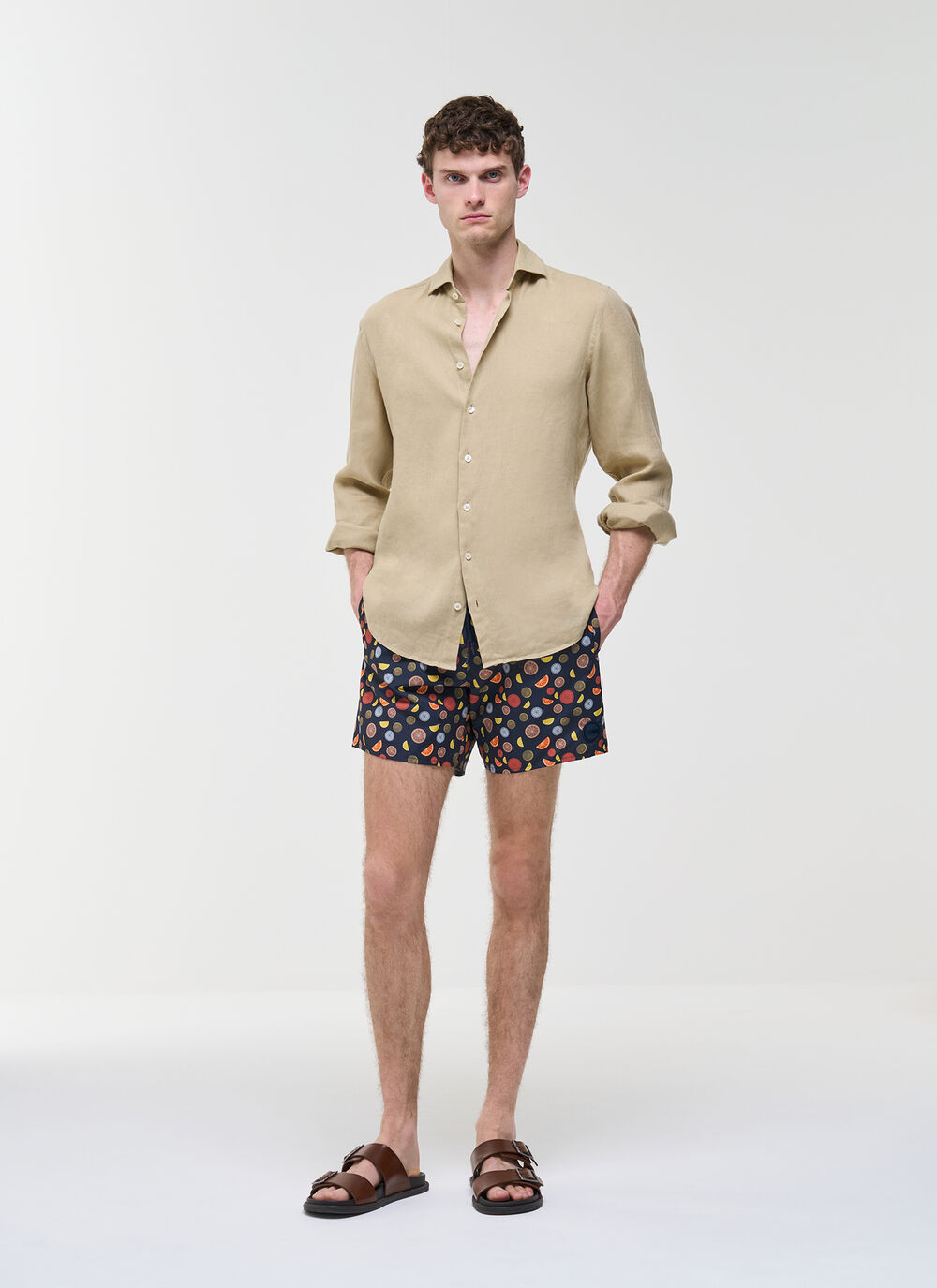 Gemusterte Badehose image number 0