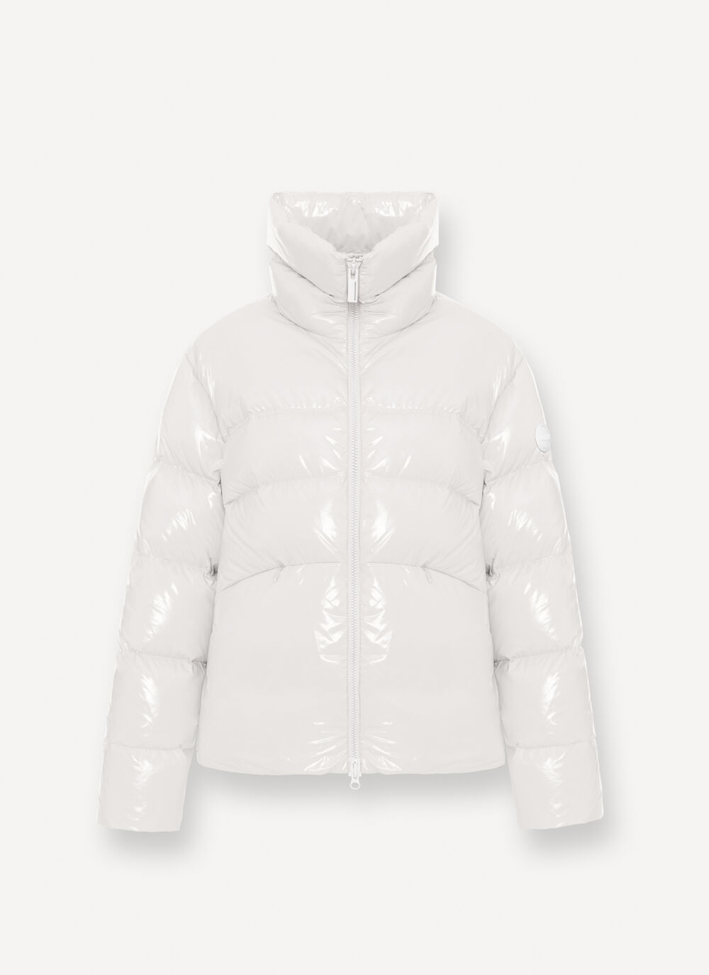 Piumino glossy con collo alto image number 4