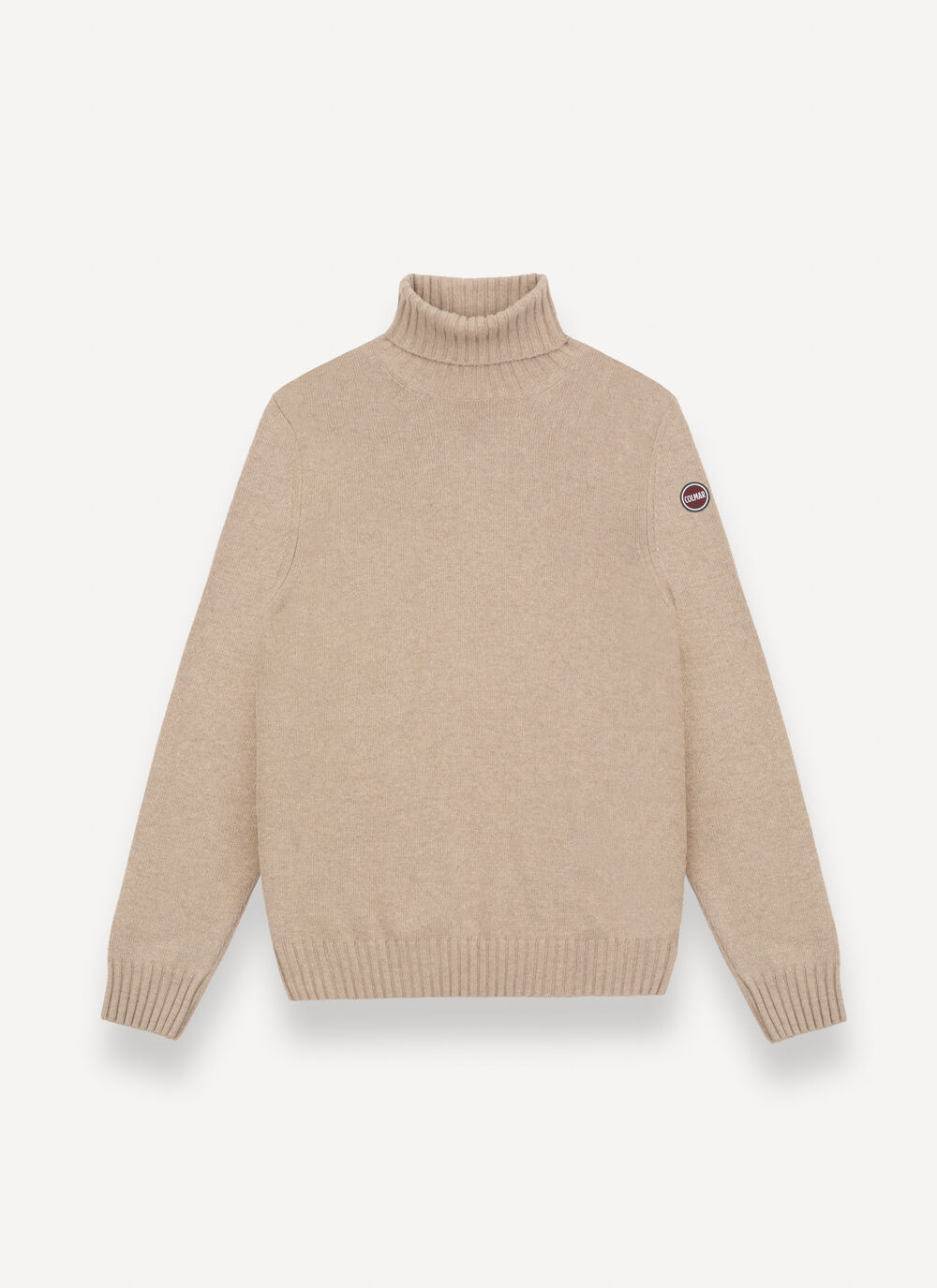 Branded wool polo-neck pullover image number 4