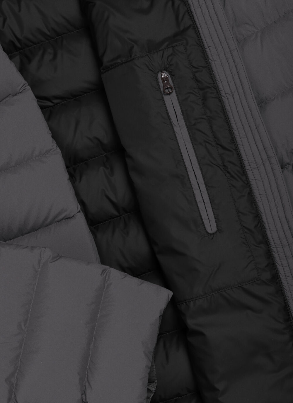 Down jacket with detachable hood image number 6