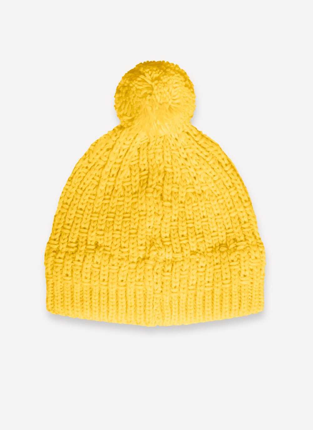 Gorro con pomp&oacute;n de punto para mujer image number 2