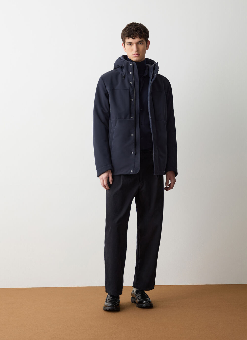 Multi-pocket padded waterproof jacket image number 0