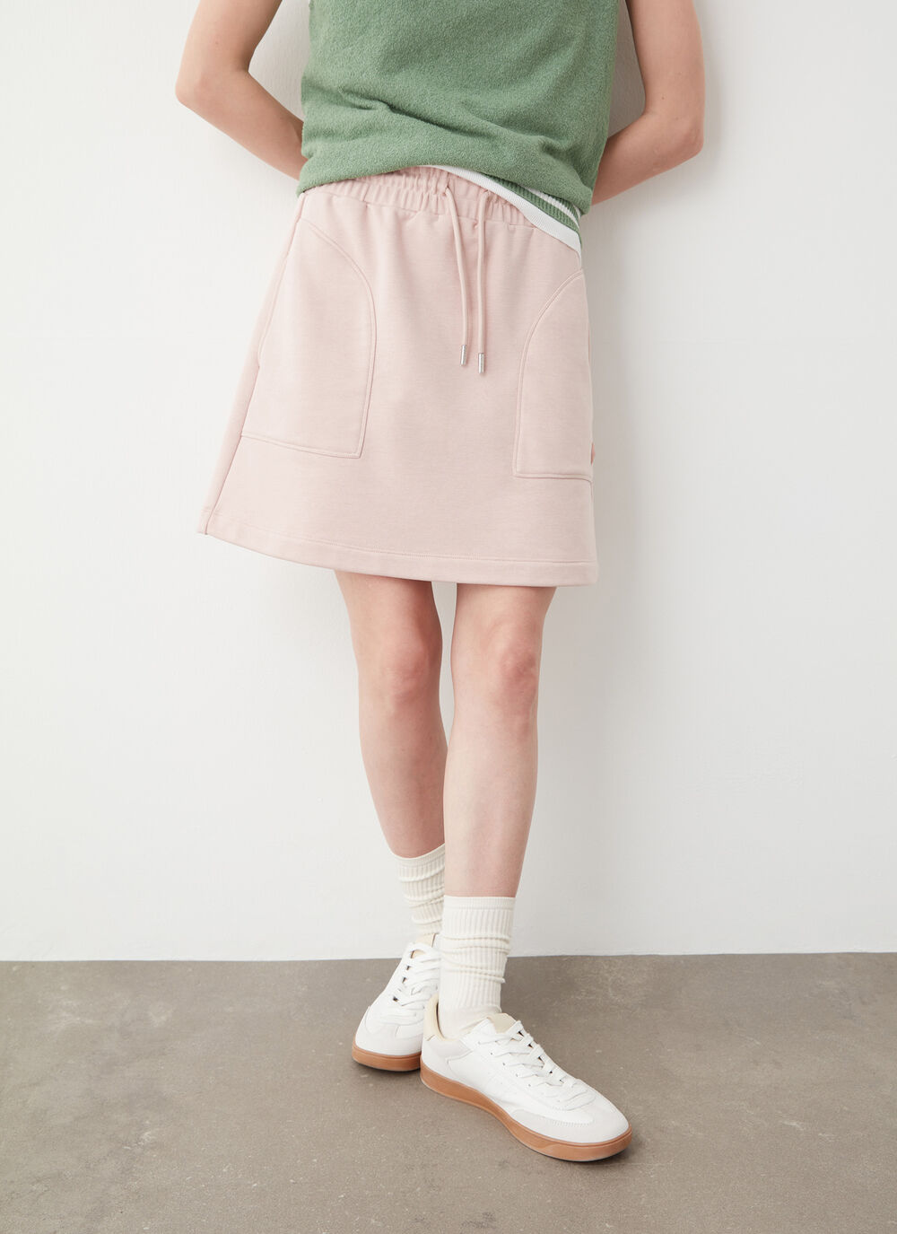 Sweatshirt-fabric skirt image number 0