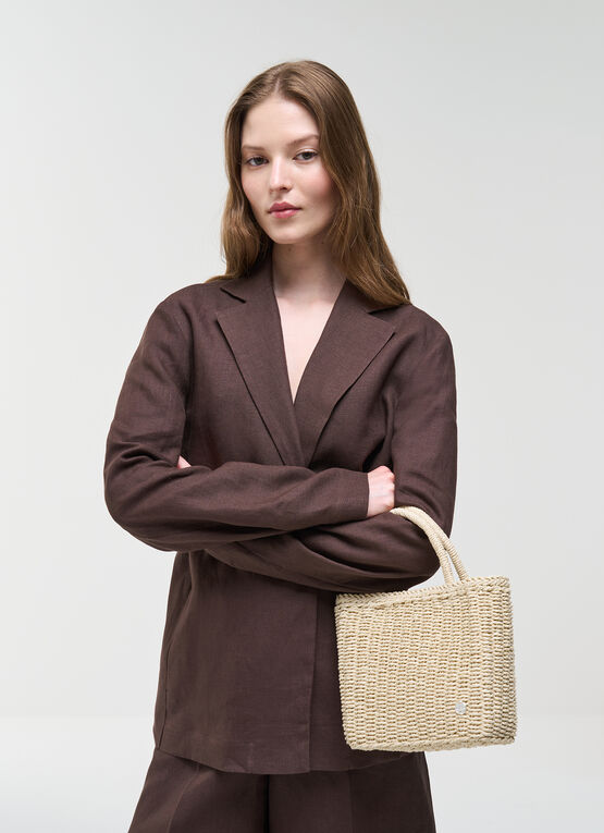 Borsa a mano in rafia