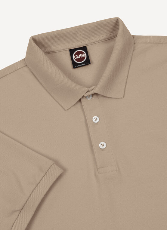 Cotton piqué polo-shirt