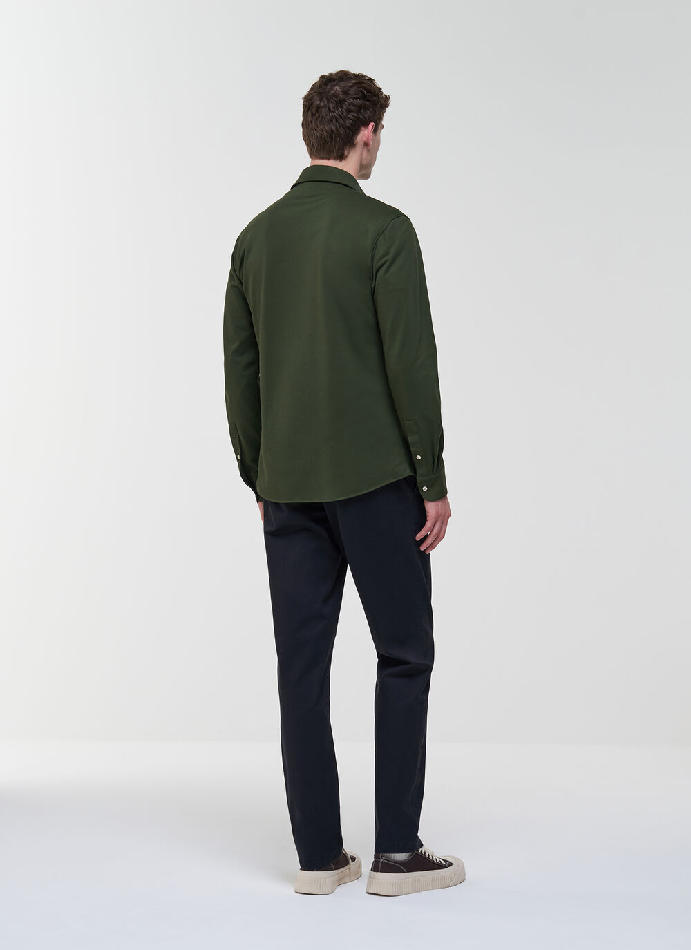 Stretch Shirt in Technical Piqu&eacute; image number 3