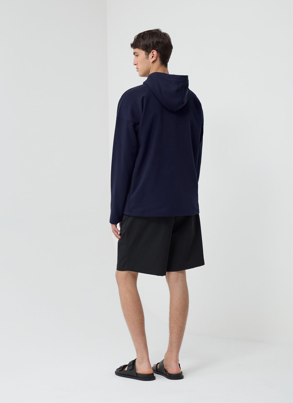 Hooded sweatshirt with camouflage logo image number 3