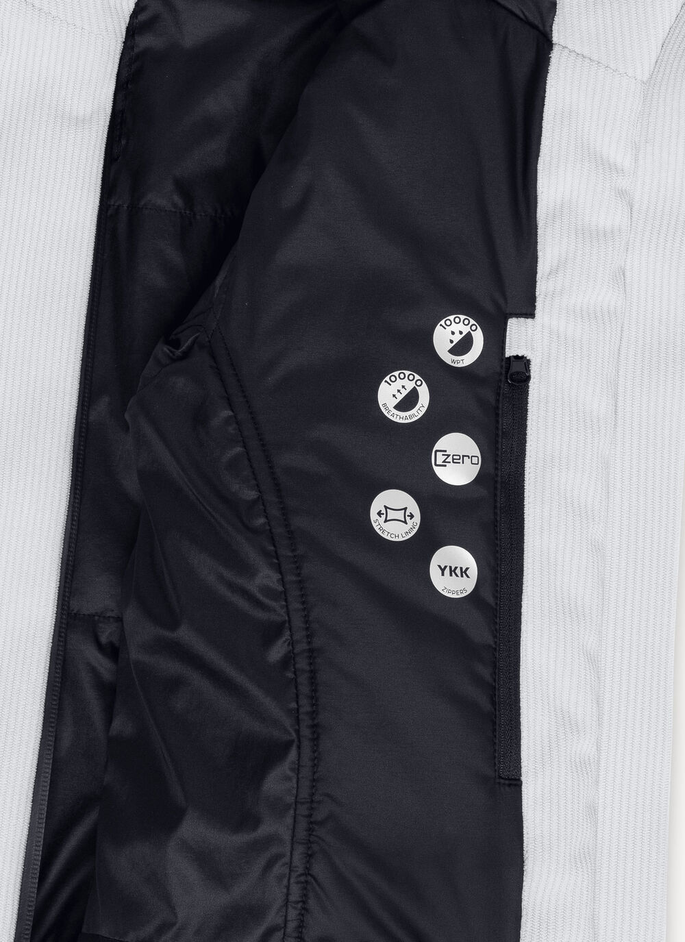 Delicacy corduroy ski jacket image number 6