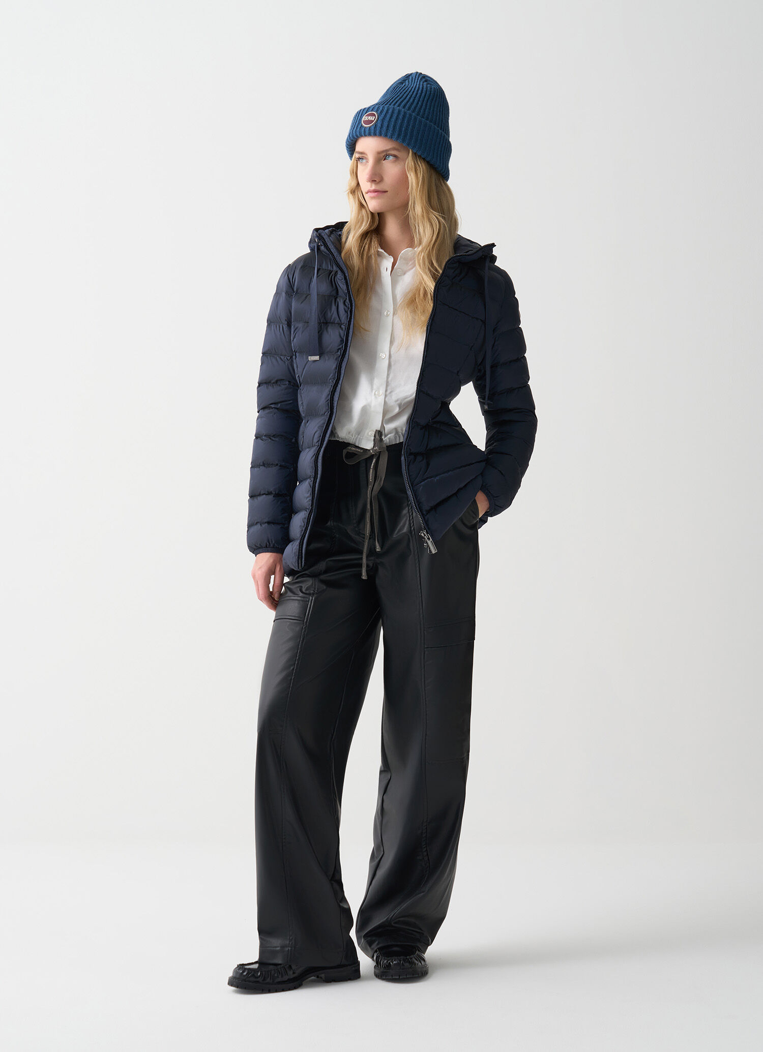 ブルゾン Colmar Originals Fitted Down Jacket With Hood Fitted down jacket with hood - NAVY BLUE | Colmar