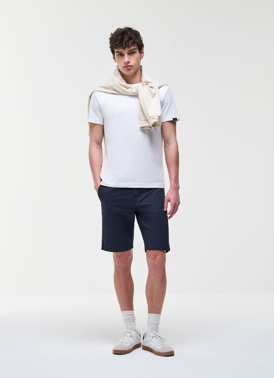 Cotton chino Bermuda shorts