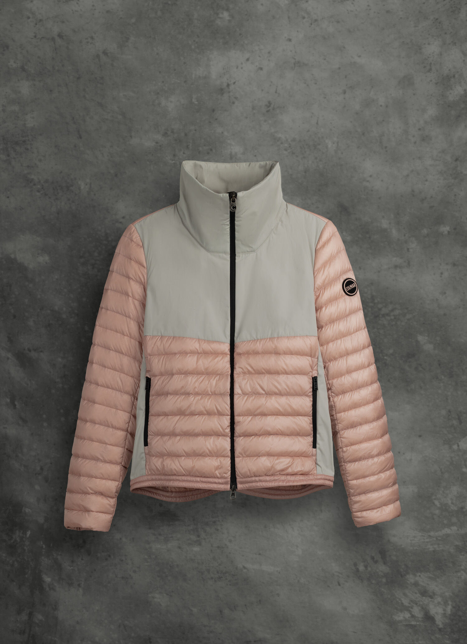 Taffeta and recycled fabric jacket PRINCESS GHOST PINK Colmar