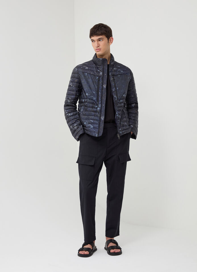 Pixelated camouflage down jacket image number 0