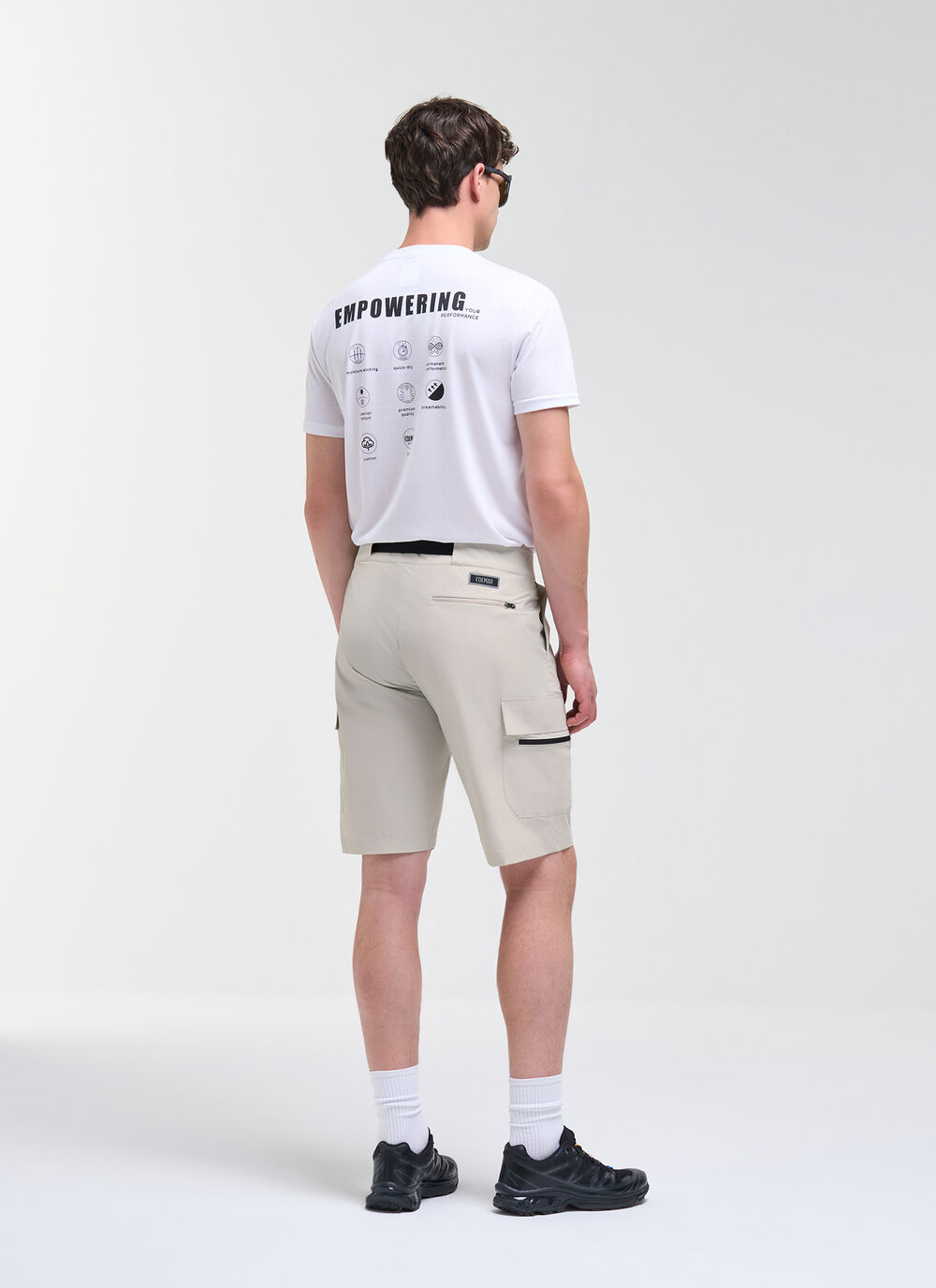 Bielastic Fabric Cargo Bermuda Shorts image number 3