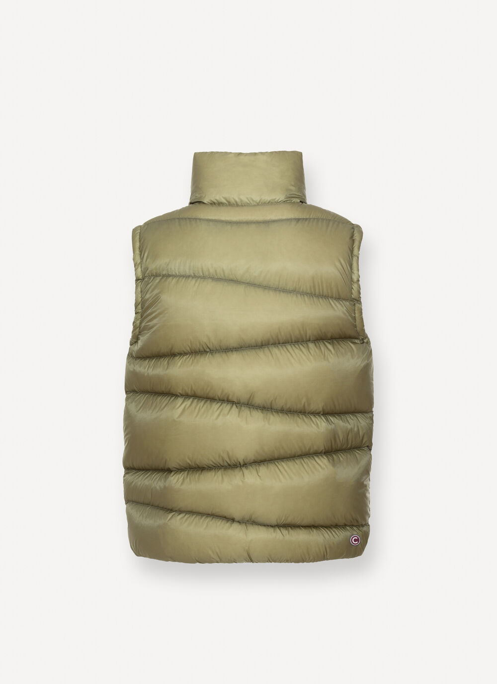 Gilet in piuma ad onde in nylon ripstop image number 5