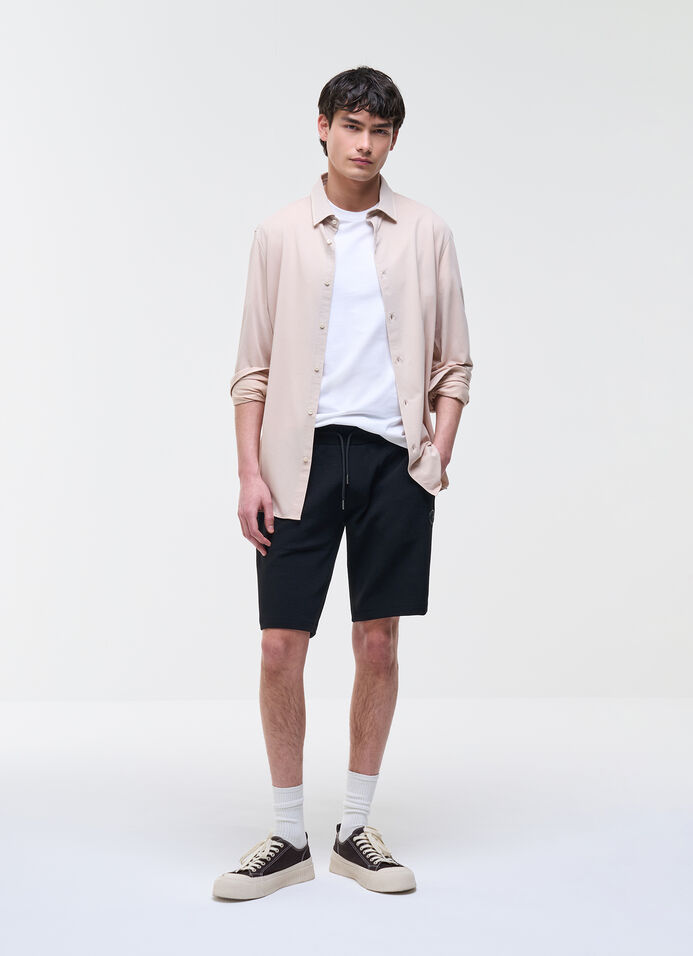 Ottoman fleece shorts