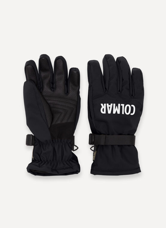 Men's ski gloves with logo
