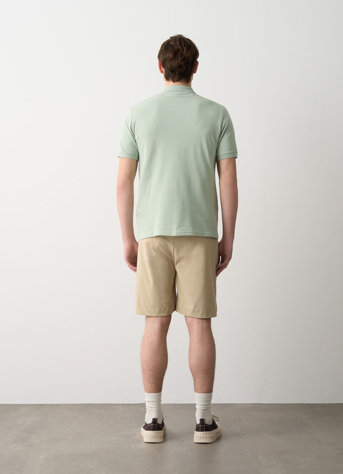 Poloshirt aus Piqué mit gerippten Kanten image number 3